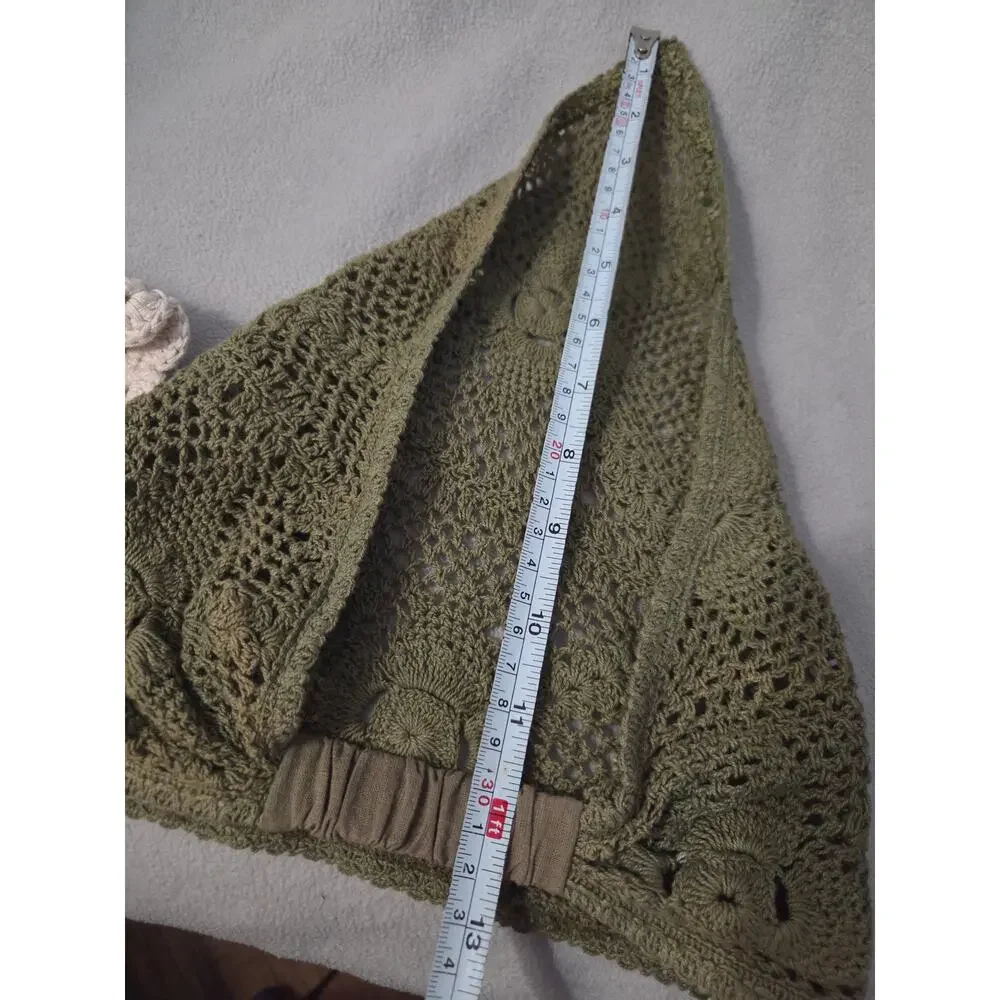 NamJosh Free People Set 2 Crochet Floral Headband Handkerchief Bohemian Hippie